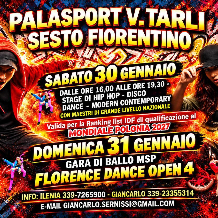 FLORENCE DANCE OPEN 4 – Sport Hall V. Tarli – IDF WDC 2027 Qualifier